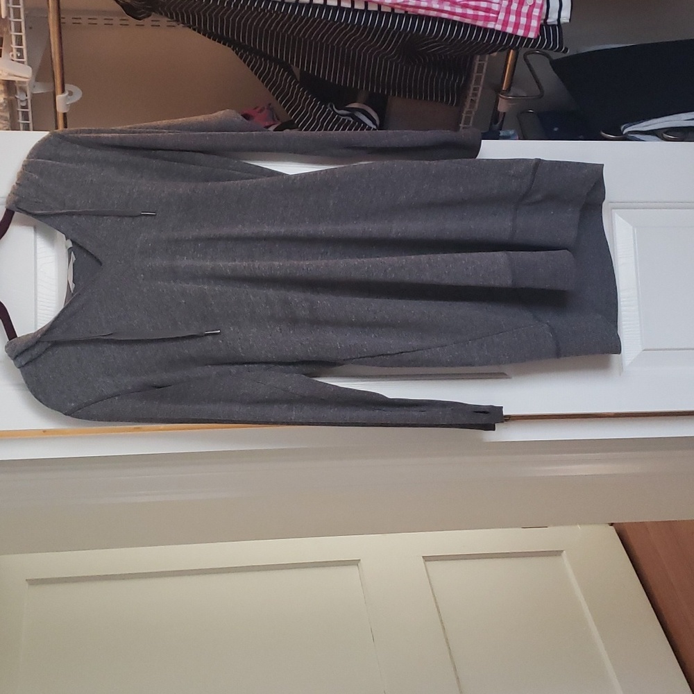 Athleta dress with hoodie and thumb holes